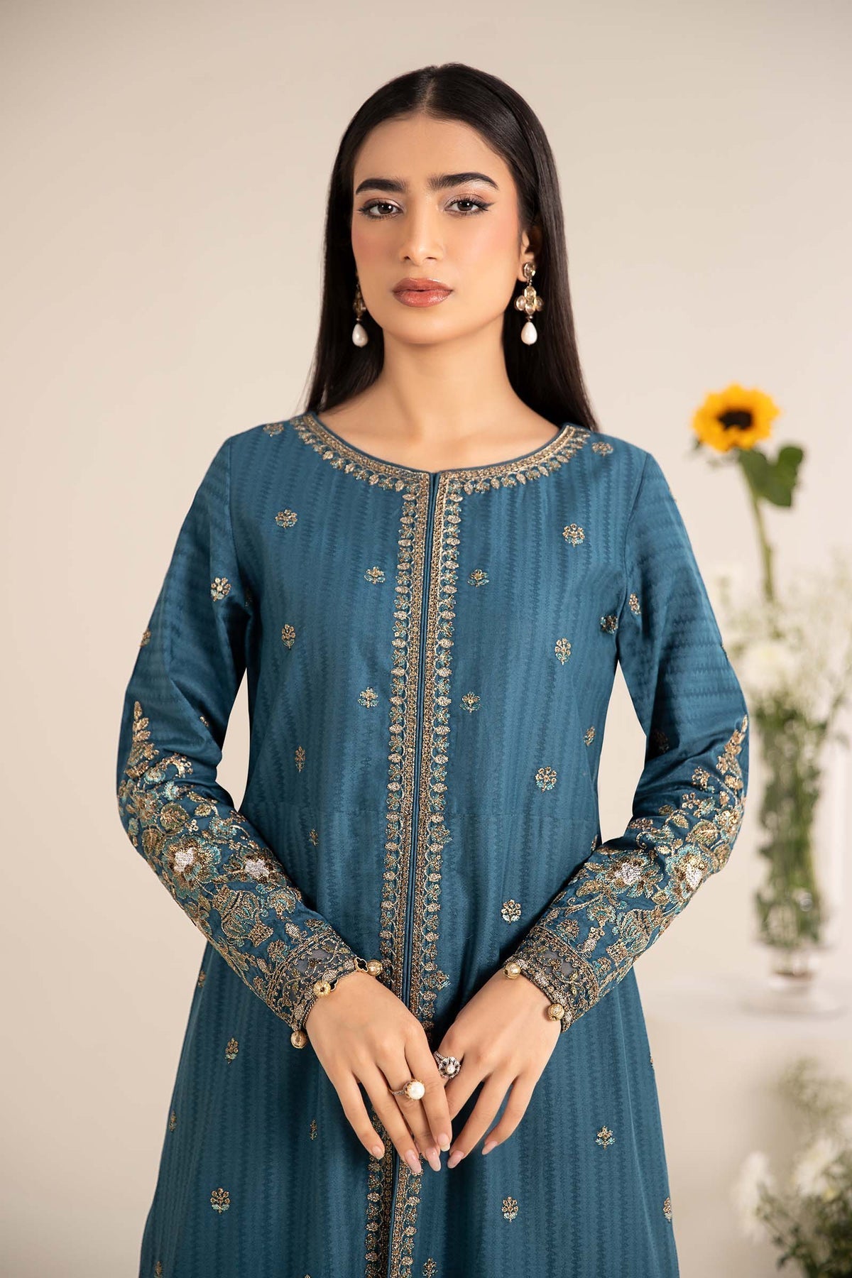 Maria B | Casual Pret 25 | DW-EF25-21 M Blue Lawn