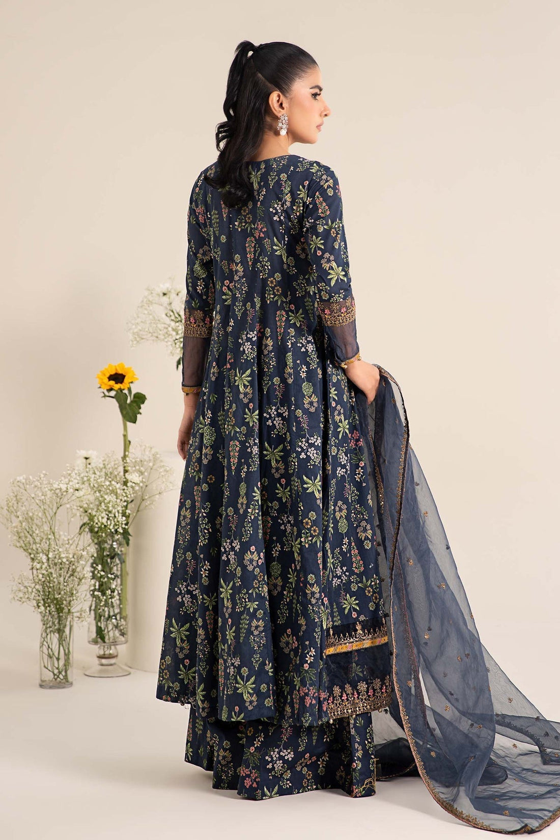 Maria B | Casual Pret 25 | DW-EF25-26 XS Navy Blue Lawn