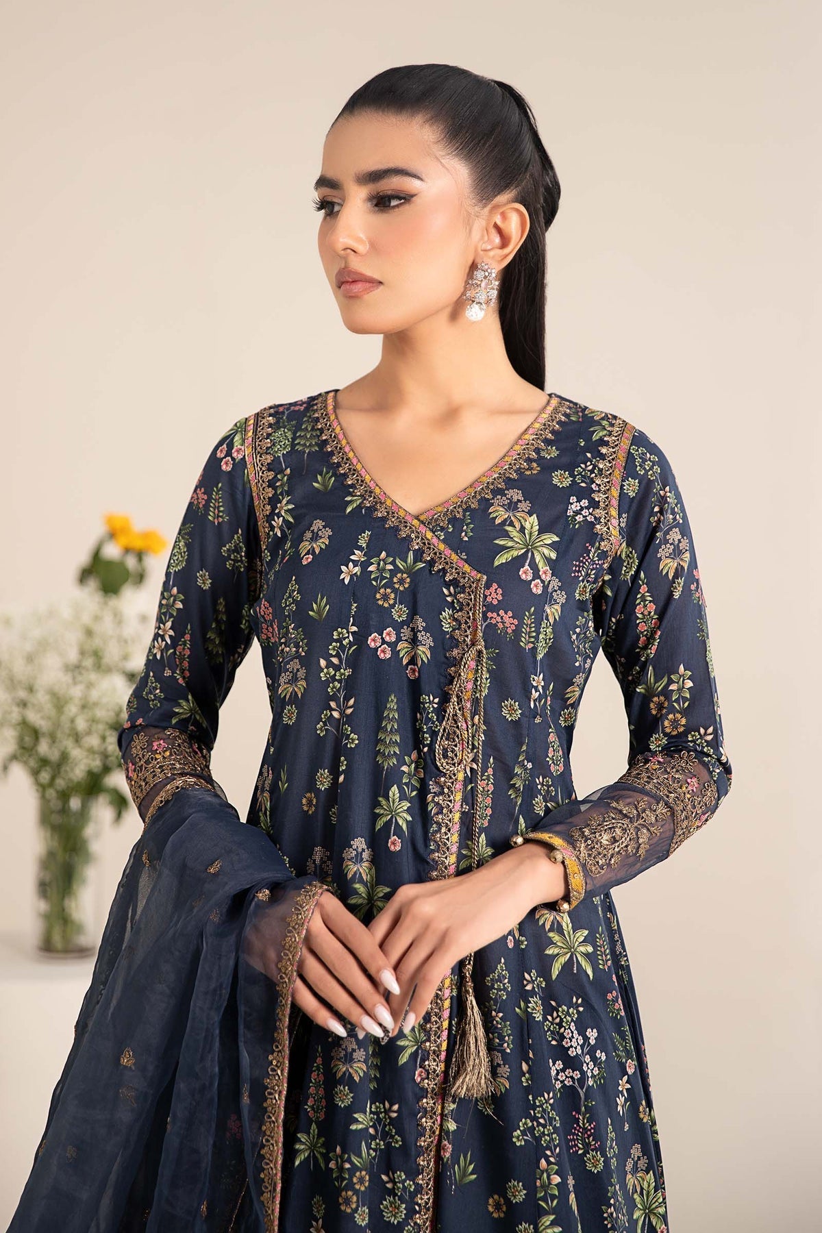 Maria B | Casual Pret 25 | DW-EF25-26 M Navy Blue Lawn