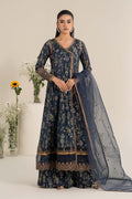 Maria B | Casual Pret 25 | DW-EF25-26 XS Navy Blue Lawn