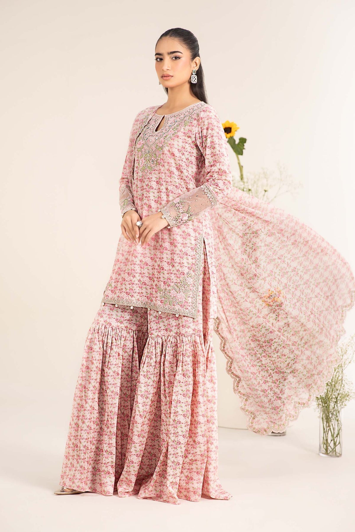 Maria B | Casual Pret 25 | DW-EF25-50 XL Pink Lawn