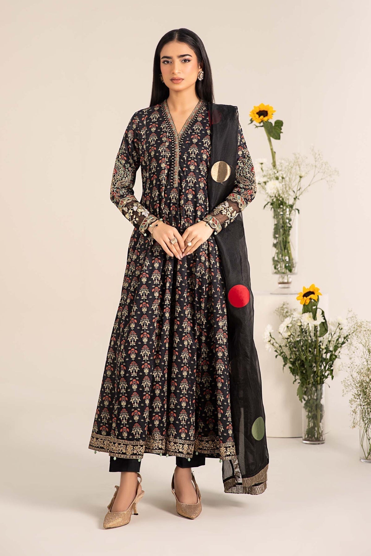 Maria B | Casual Pret 25 | DW-EF25-54 XS Black Lawn