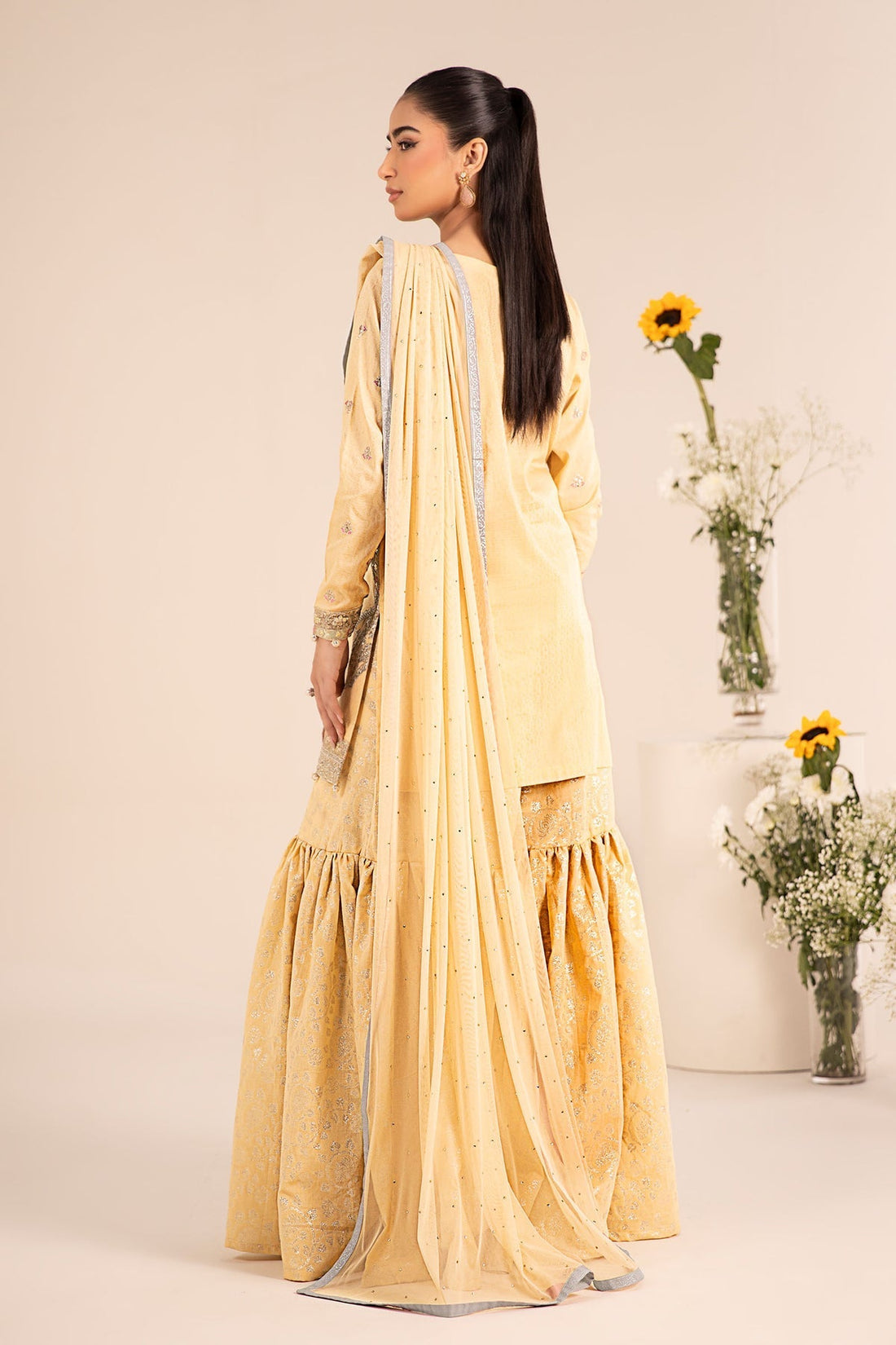 Maria B | Casual Pret 25 | DW-EF25-61 XS Yellow Lawn