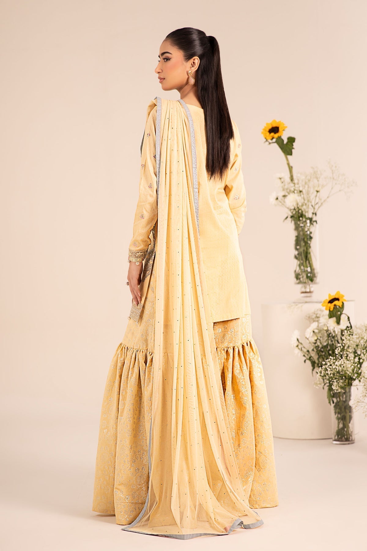 Maria B | Casual Pret 25 | DW-EF25-61 S Yellow Lawn