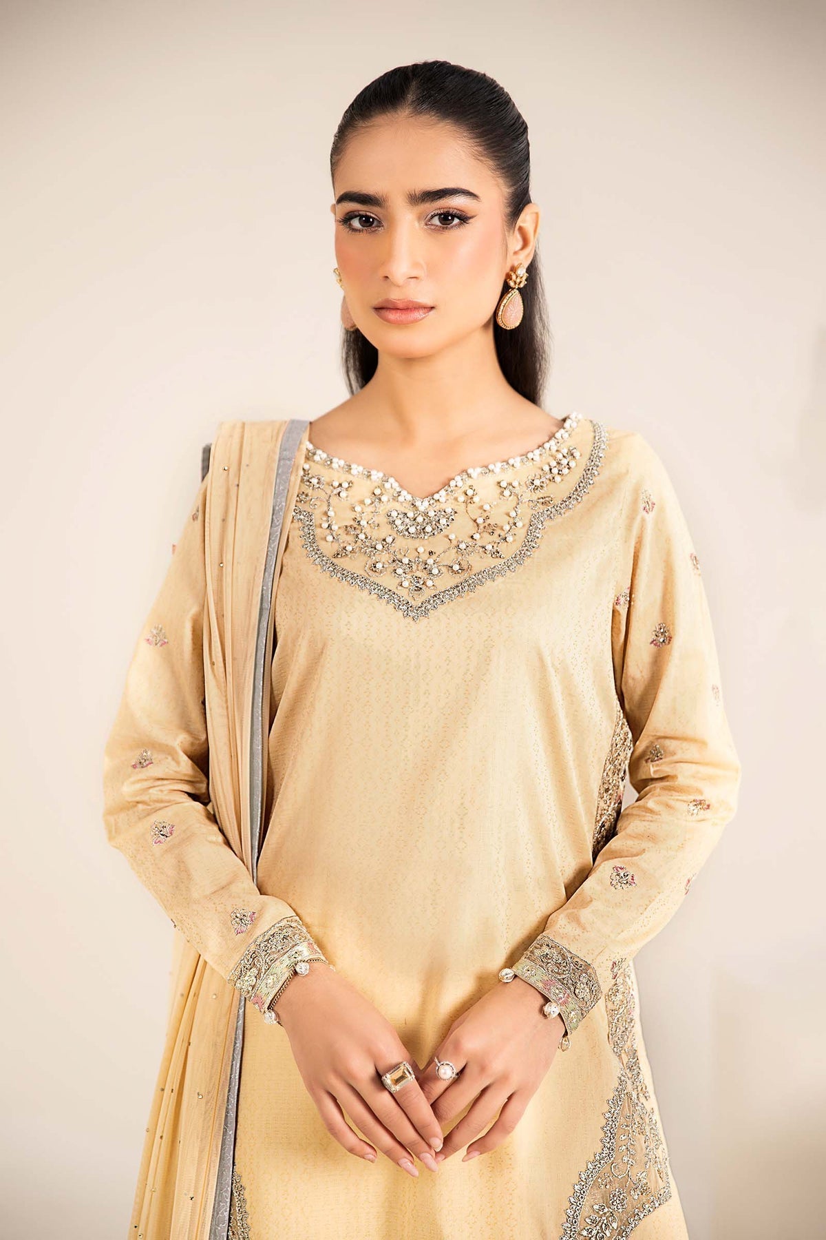 Maria B | Casual Pret 25 | DW-EF25-61 M Yellow Lawn