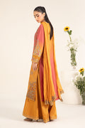Maria B | Casual Pret 25 | DW-EF25-71 M Mustard Jacquard Lawn