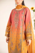 Maria B | Casual Pret 25 | DW-EF25-71 L Mustard Jacquard Lawn