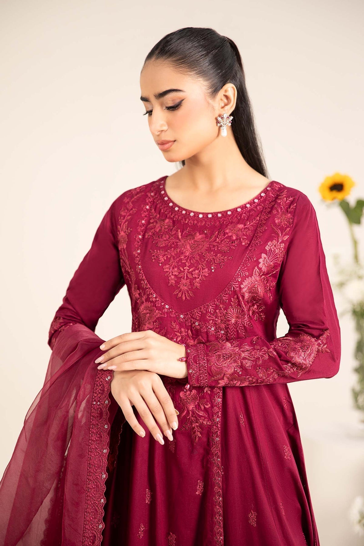 Maria B | Casual Pret 25 | DW-EF25-83 L Berry Lawn