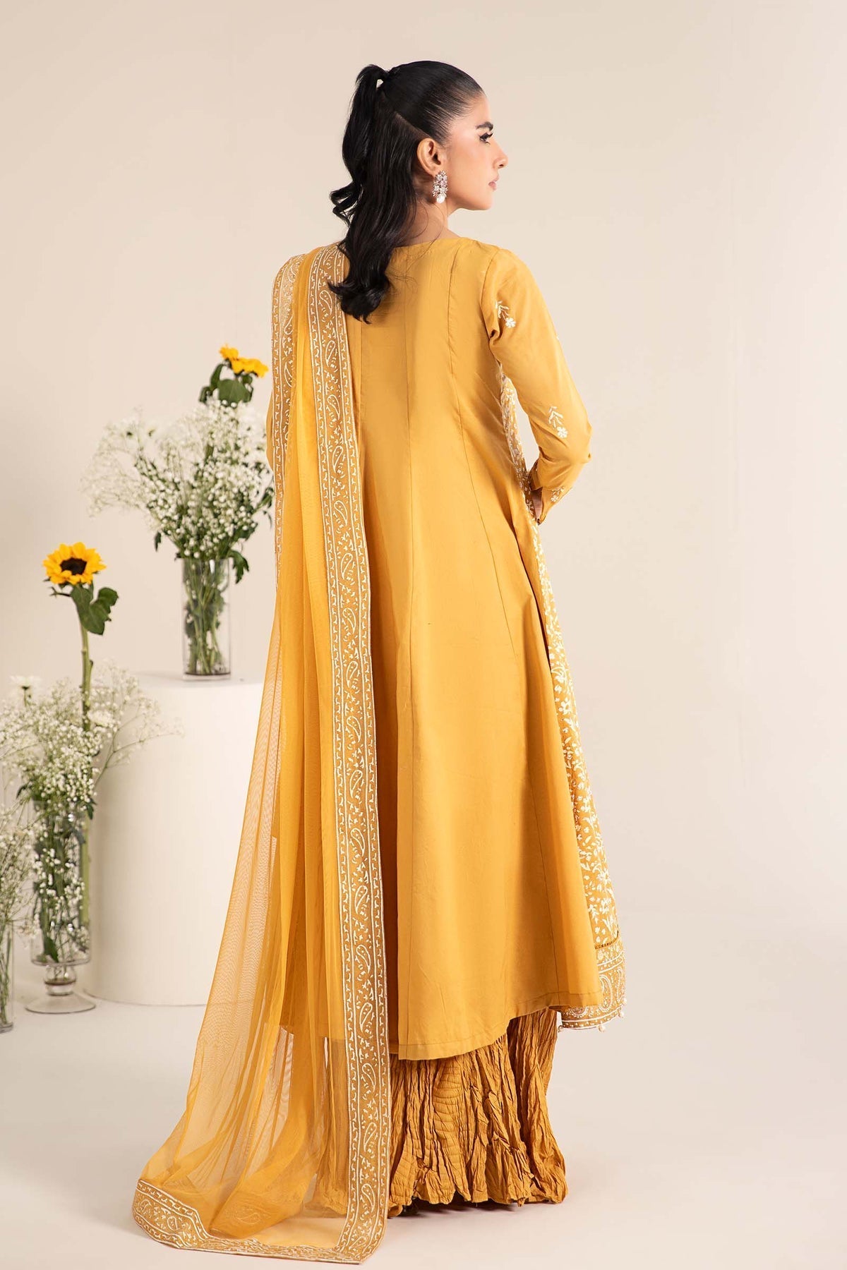 Maria B | Casual Pret 25 | DW-EF25-97 S Yellow Lawn