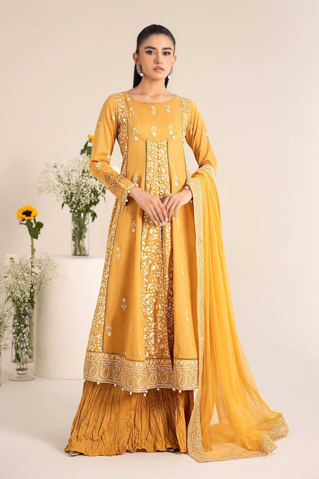 Maria B | Casual Pret 25 | DW-EF25-97 XS Yellow Lawn