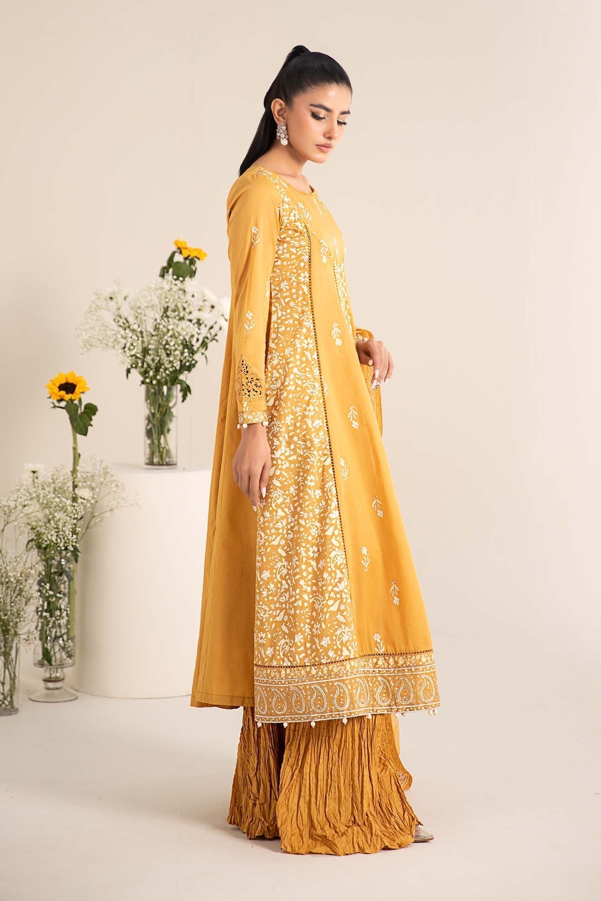 Maria B | Casual Pret 25 | DW-EF25-97 XL Yellow Lawn