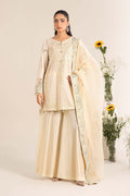 Maria B | Casual Pret 25 | DW-EF25-99 XS Ivory Lawn