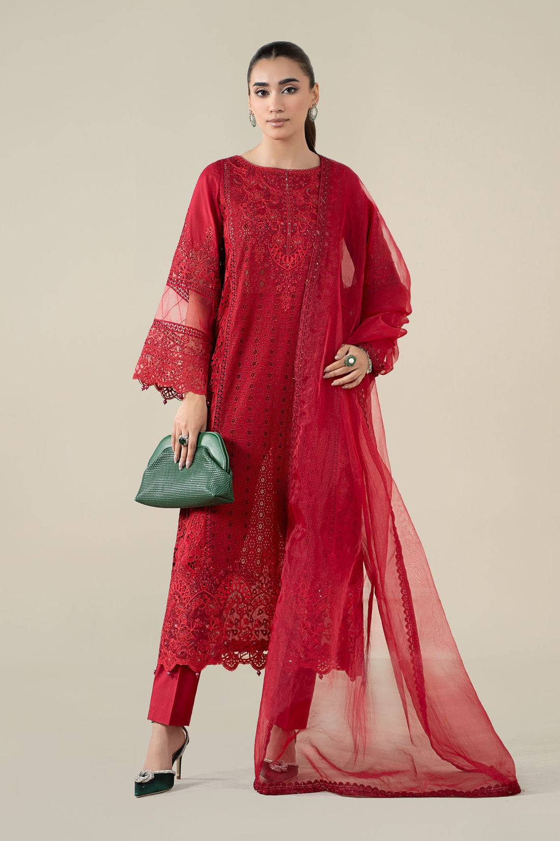 Maria B | Pre Fall 25 | Lawn Suit 16 - Pakistani Designer Dress - by Maria B - Type : Ladies Clothes - 100% Original at Saira Sultan