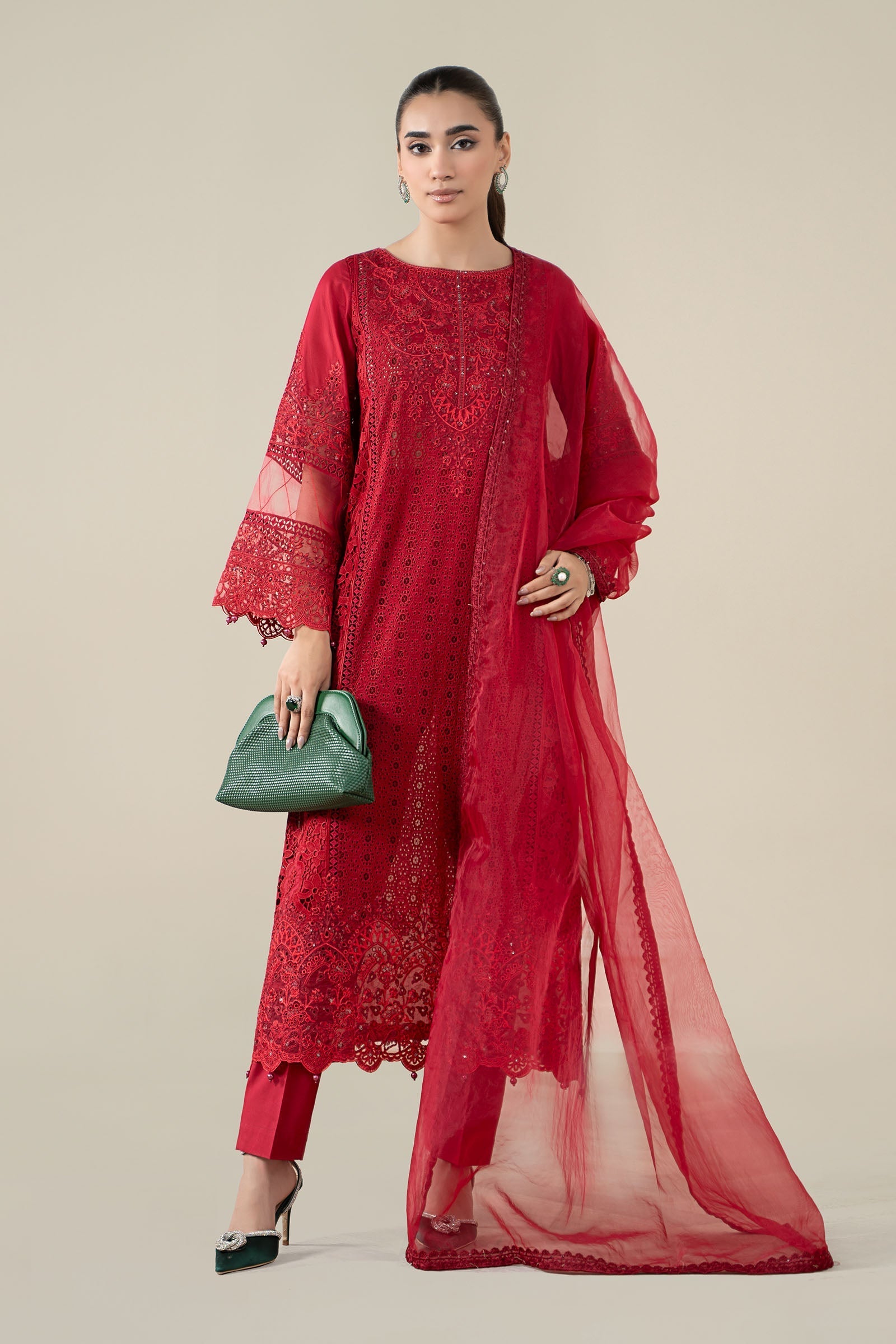 Maria B | Pre Fall 25 | Lawn Suit 16 - Pakistani Designer Dress - by Maria B - Type : Ladies Clothes - 100% Original at Saira Sultan