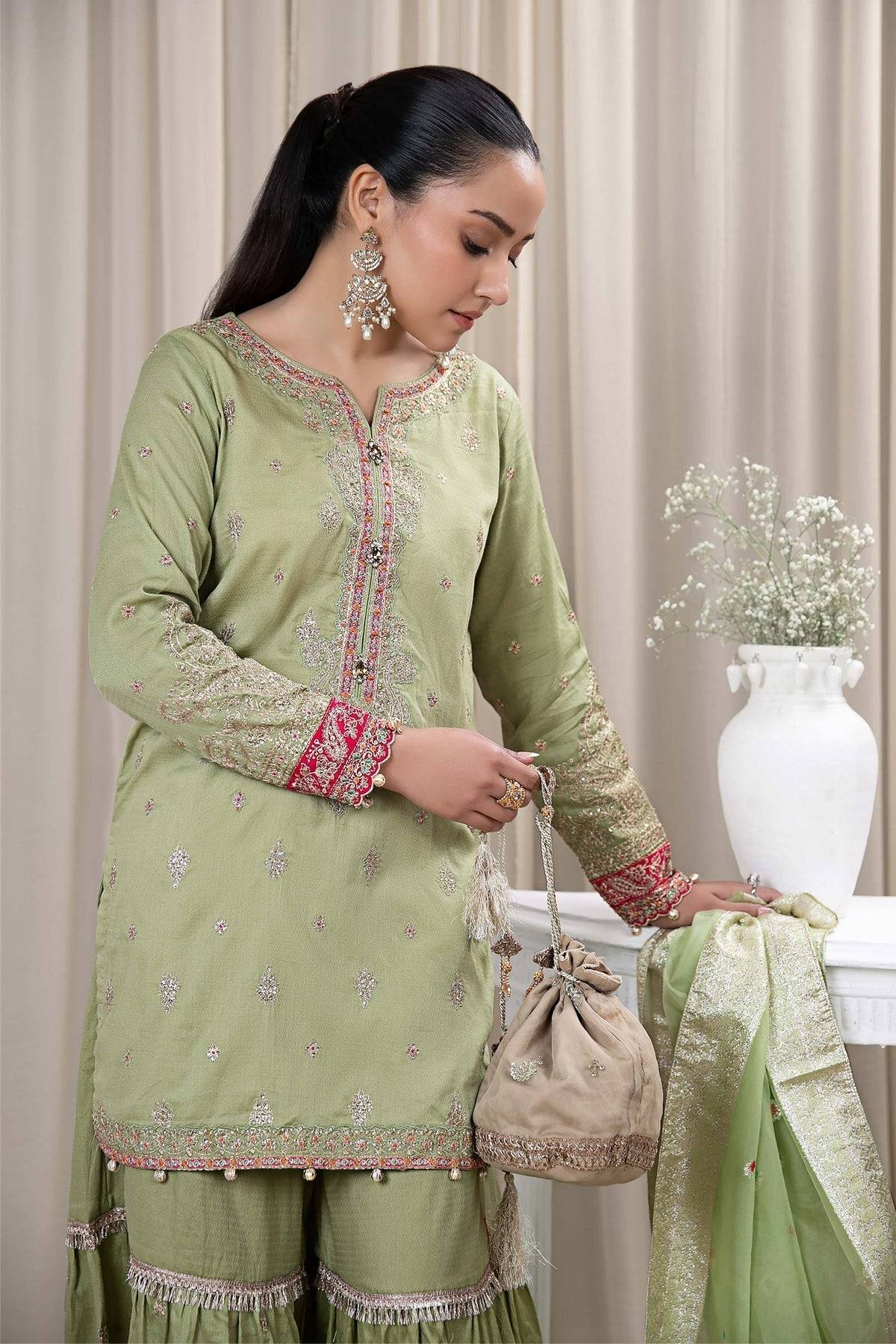 Maria B | Casual Pret 2024 | DW-EF24-23 - Pakistani Designer Dress - by Maria B | Type: Casuals - 100% Original at Saira Sultan