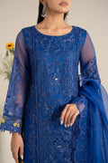 Maria B | Casual Pret 25 | DW-EF25-02 M Blue Poly Organza