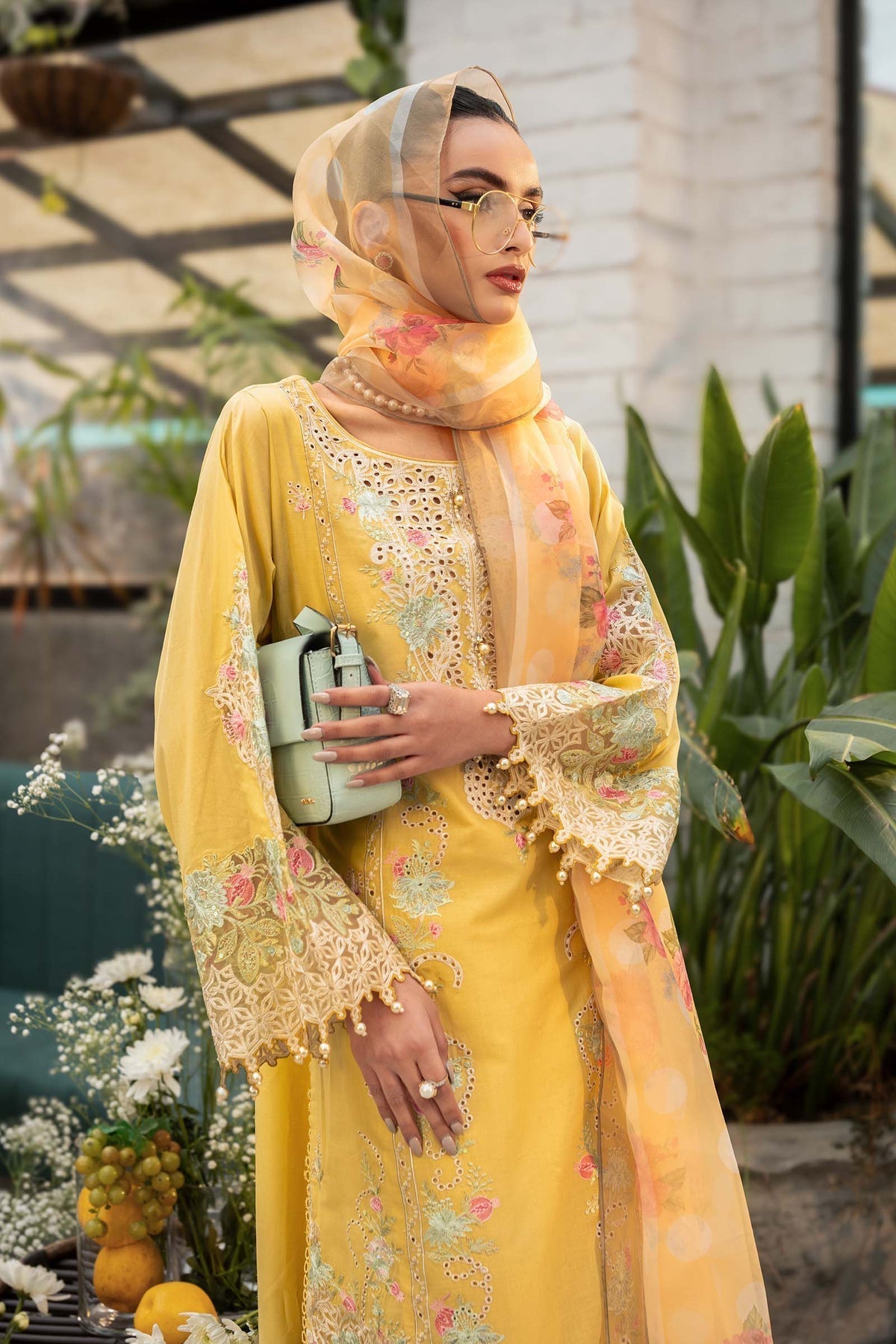 Maria B | Casual Pret 25 | DW-EF25-05/A L Yellow Lawn