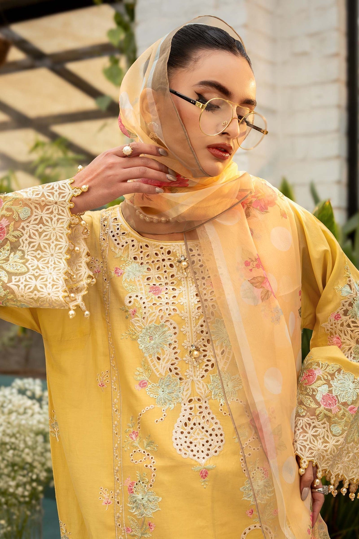 Maria B | Casual Pret 25 | DW-EF25-05/A M Yellow Lawn