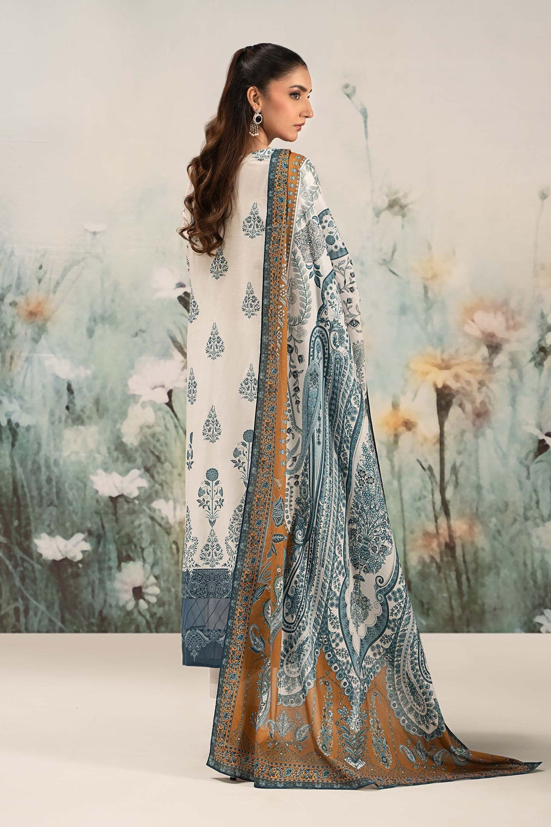 Maria B | Casual Pret 25 | DW-EF25-14 XS Off White Lawn