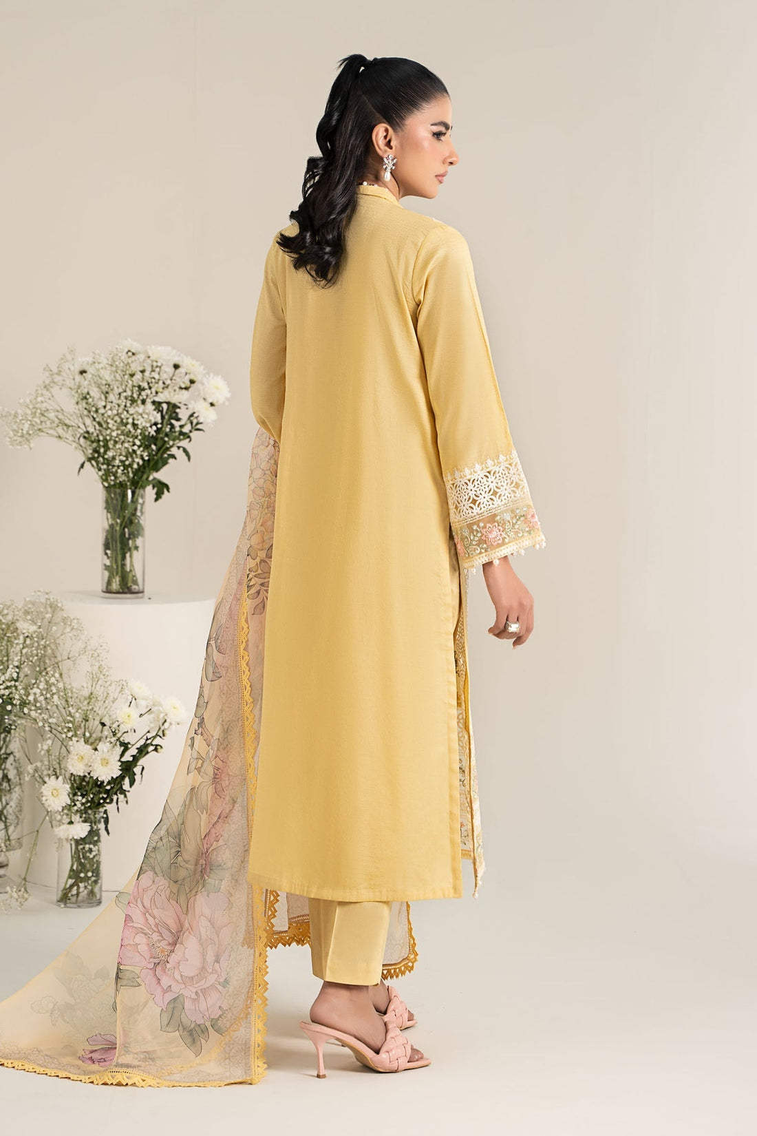 Maria B | Casual Pret 25 | DW-EF25-151 XS Yellow Lawn