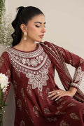 Maria B | Casual Pret 25 | DW-EF25-22 M Maroon Lawn