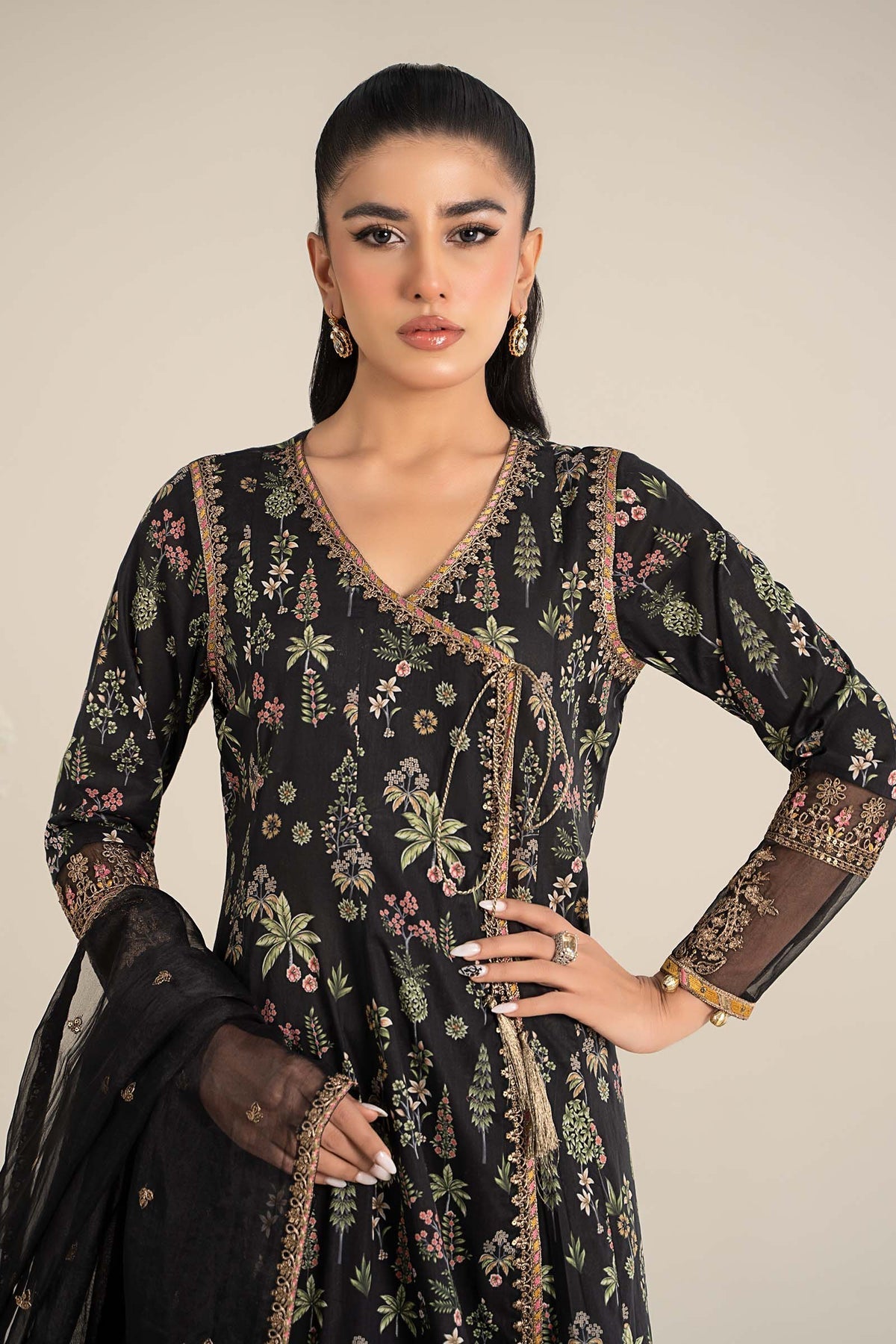 Maria B | Casual Pret 25 | DW-EF25-26 L Black Lawn