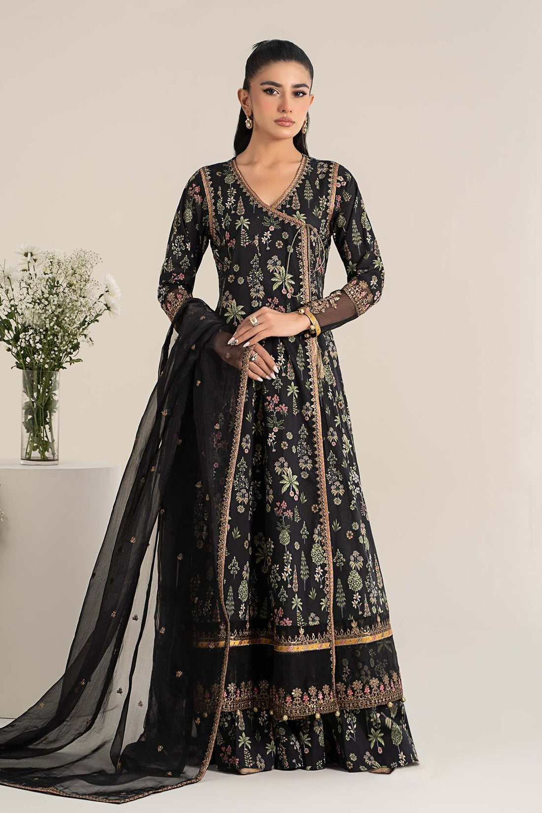 Maria B | Casual Pret 25 | DW-EF25-26 XS Black Lawn