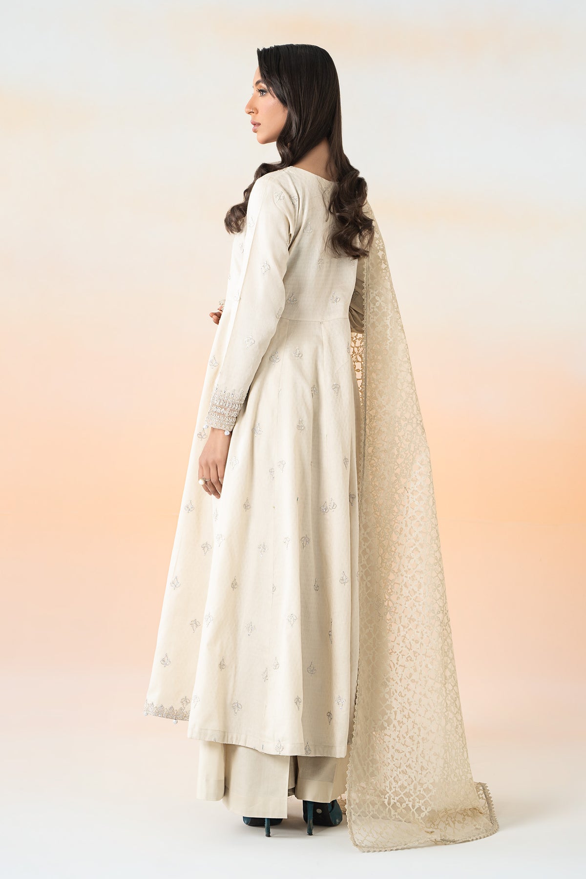 Maria B | Casual Pret 25 | DW-EF25-30 S Beige Lawn