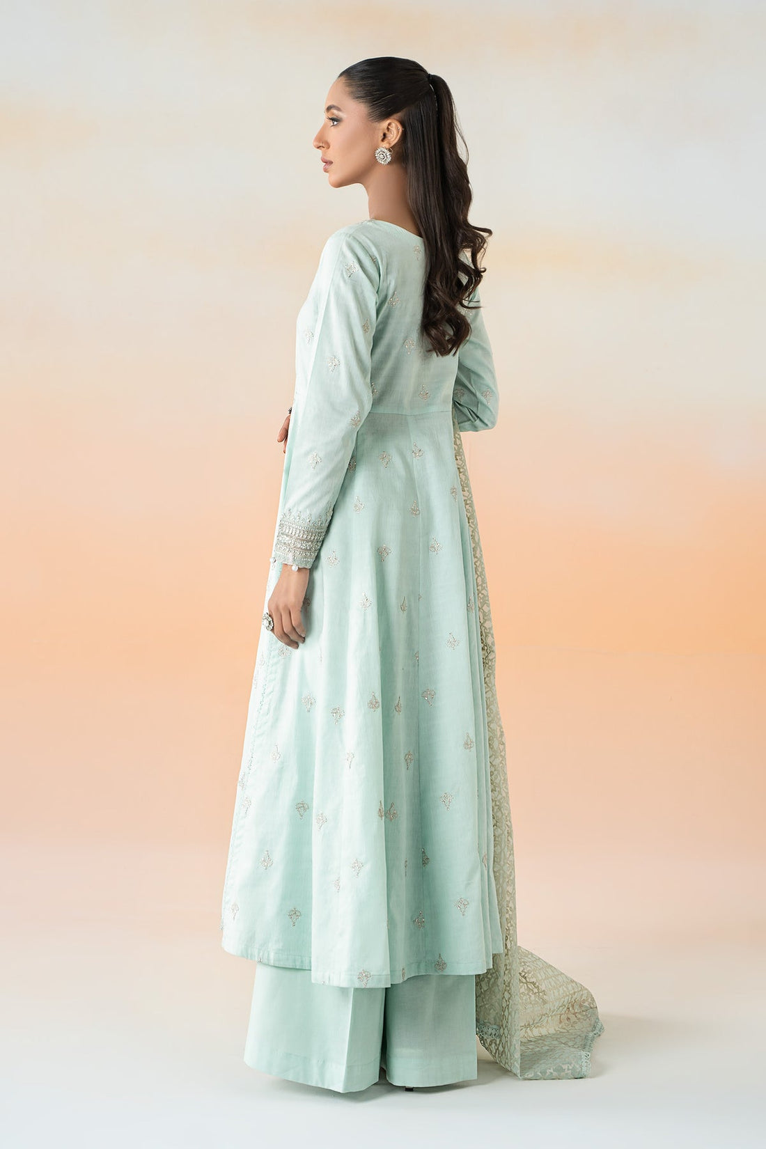 Maria B | Casual Pret 25 | DW-EF25-30 XS Sky Blue Lawn