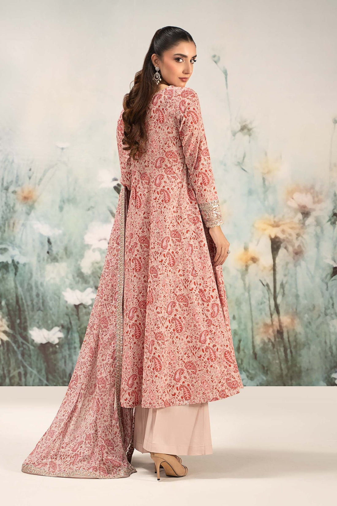 Maria B | Casual Pret 25 | DW-EF25-31 XS Pink Lawn