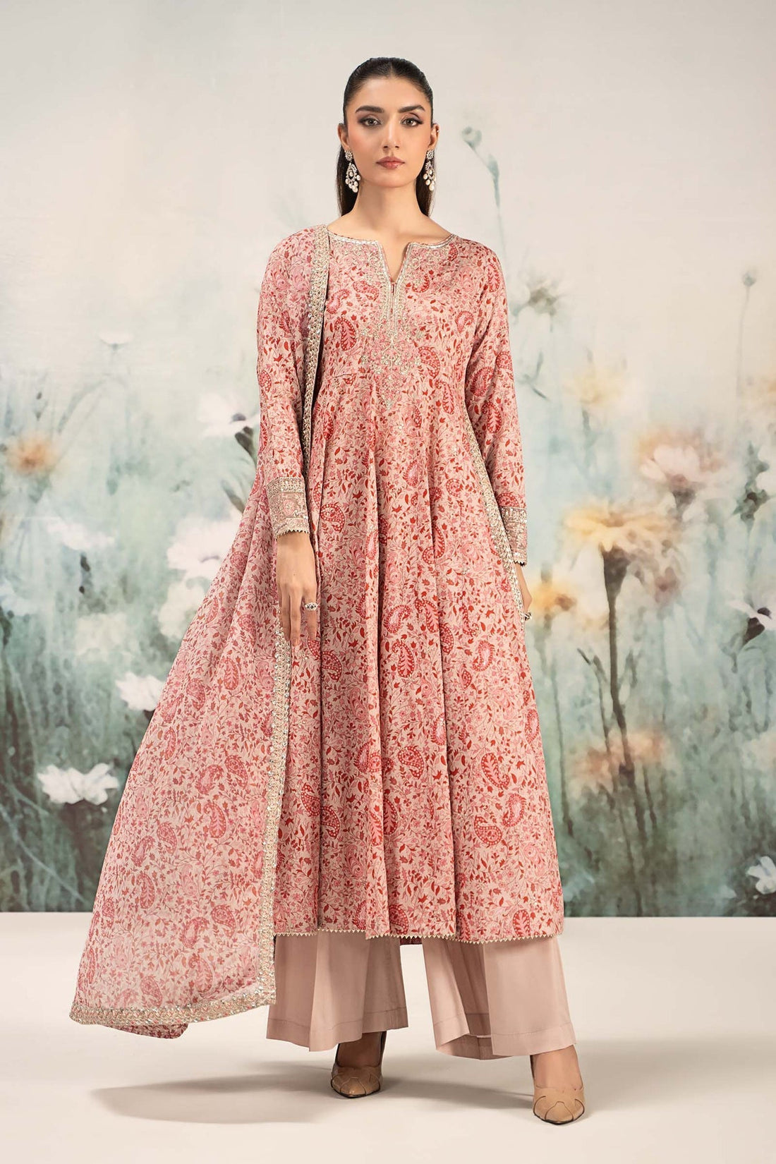 Maria B | Casual Pret 25 | DW-EF25-31 XS Pink Lawn