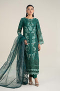 Maria B | Casual Pret 25 | DW-EF25-47 XS Teal Green Jacquard Lawn