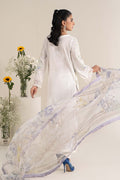 Maria B | Casual Pret 25 | DW-EF25-49 S Off White Jacquard Lawn