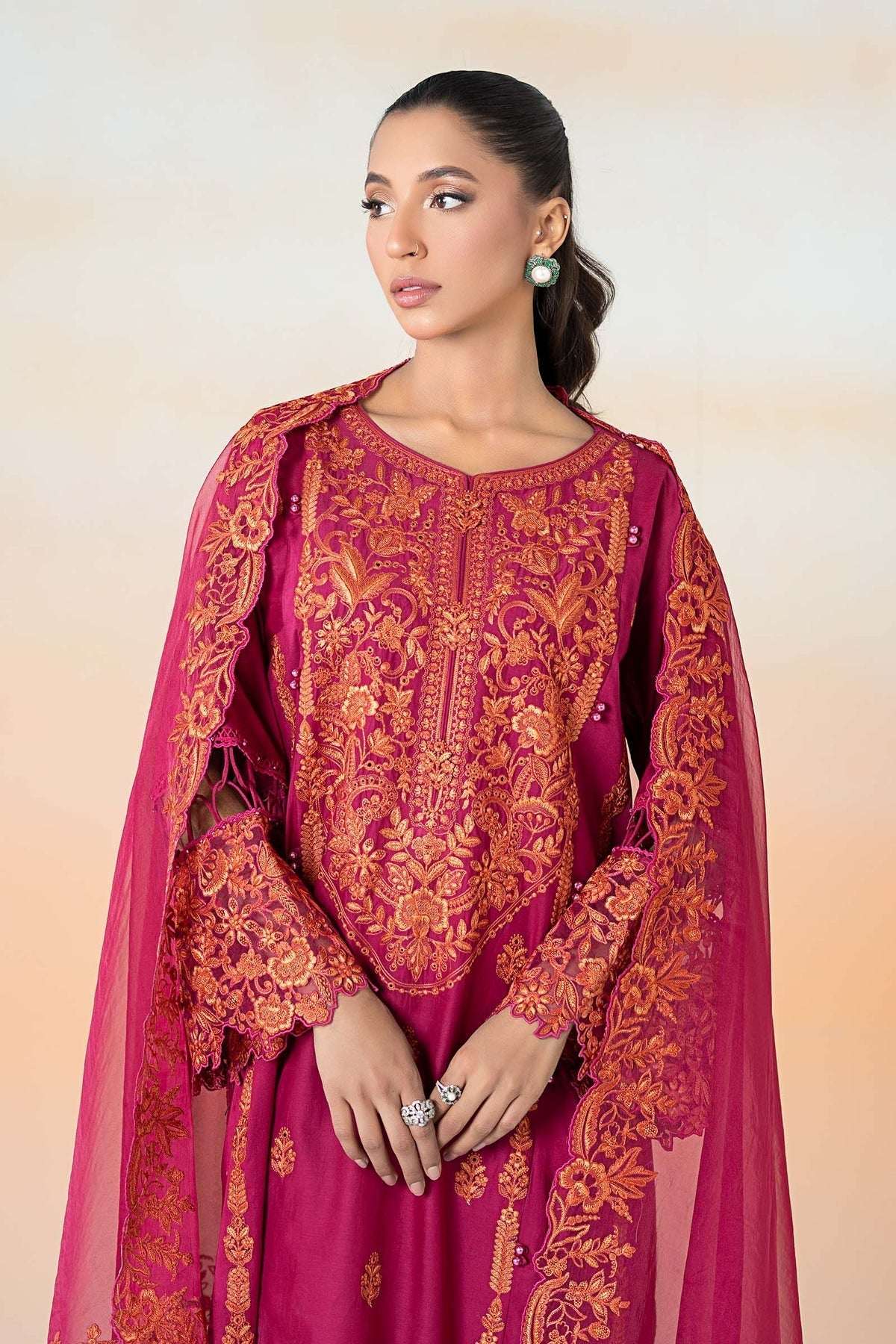 Maria B | Casual Pret 25 | DW-EF25-95 L Magenta Lawn