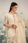 Maria B | Casual Pret 25 | DW-EF25-98 XL Off White Cotton