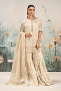 Maria B | Casual Pret 25 | DW-EF25-98 XS Off White Cotton