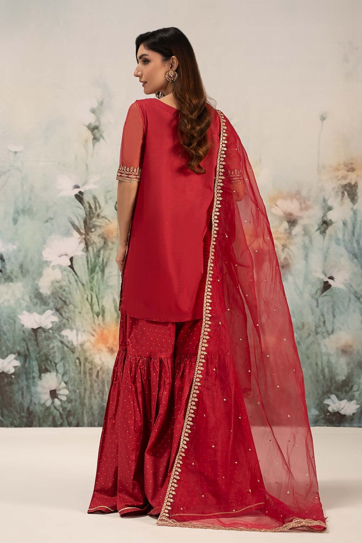 Maria B | Casual Pret 25 | DW-EF25-102 S Red Lawn
