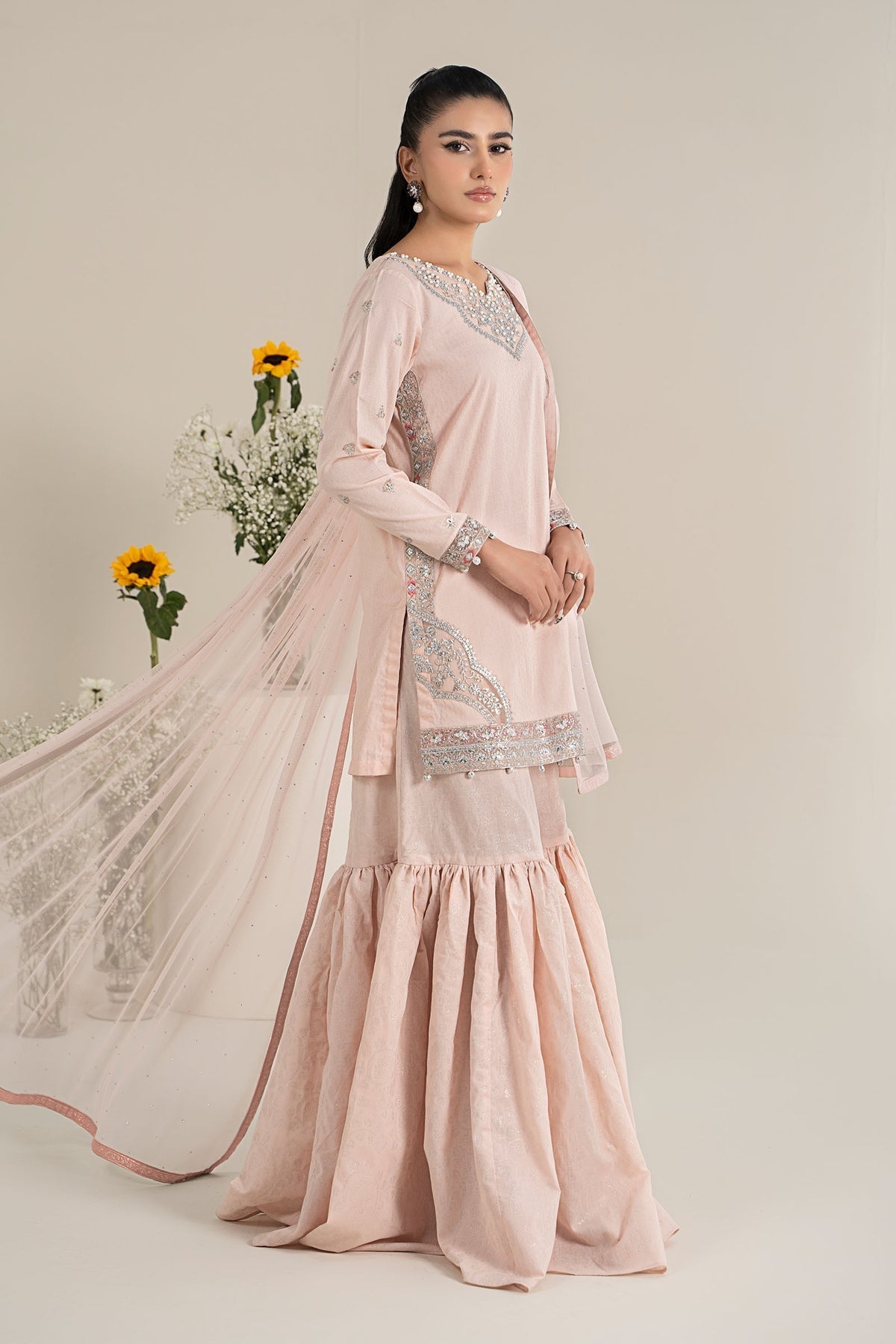 Maria B | Casual Pret 25 | DW-EF25-61 XL Pink Lawn