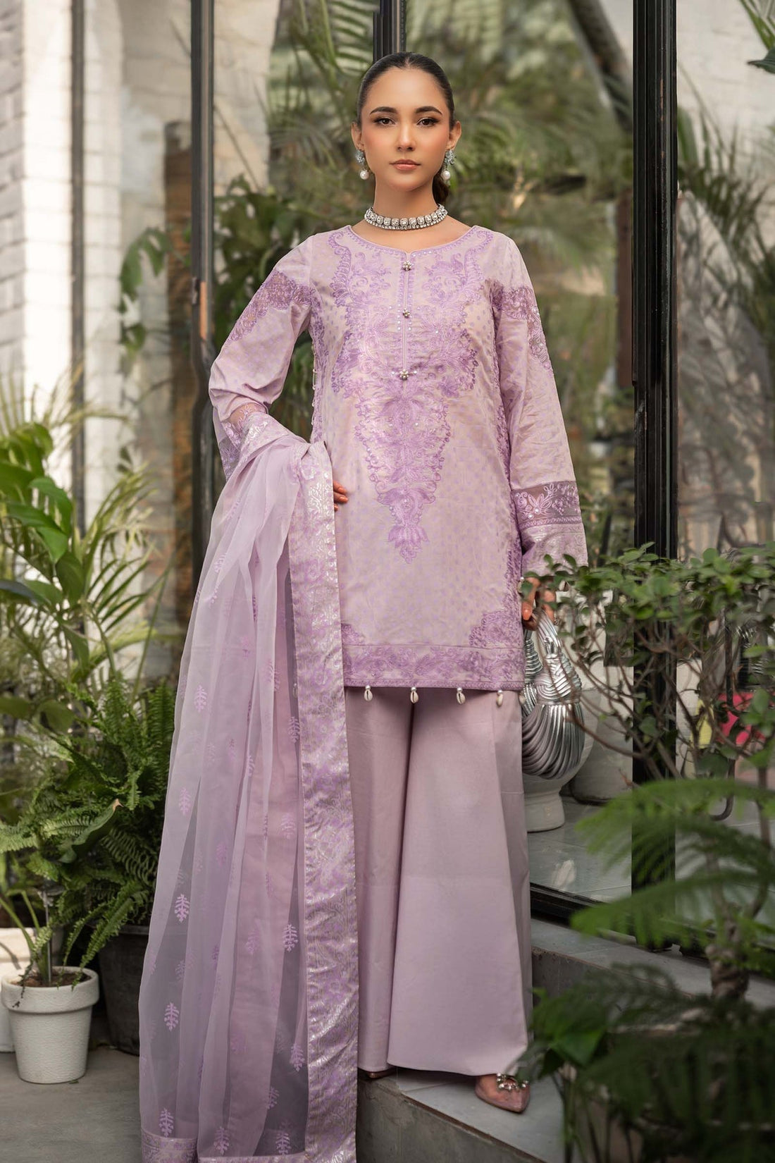 Maria B | Casual Pret 25 | DW-EF25-99 XS Lilac Lawn