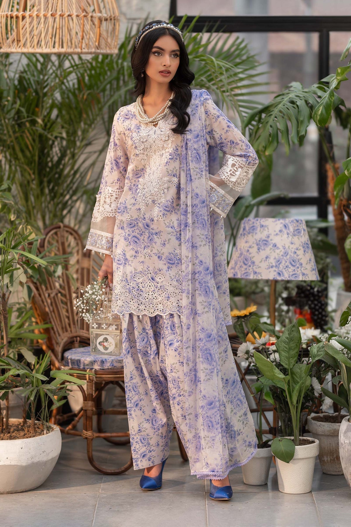 Maria B | Casual Pret 25 | DW-EF25-36 XS Off White Lawn