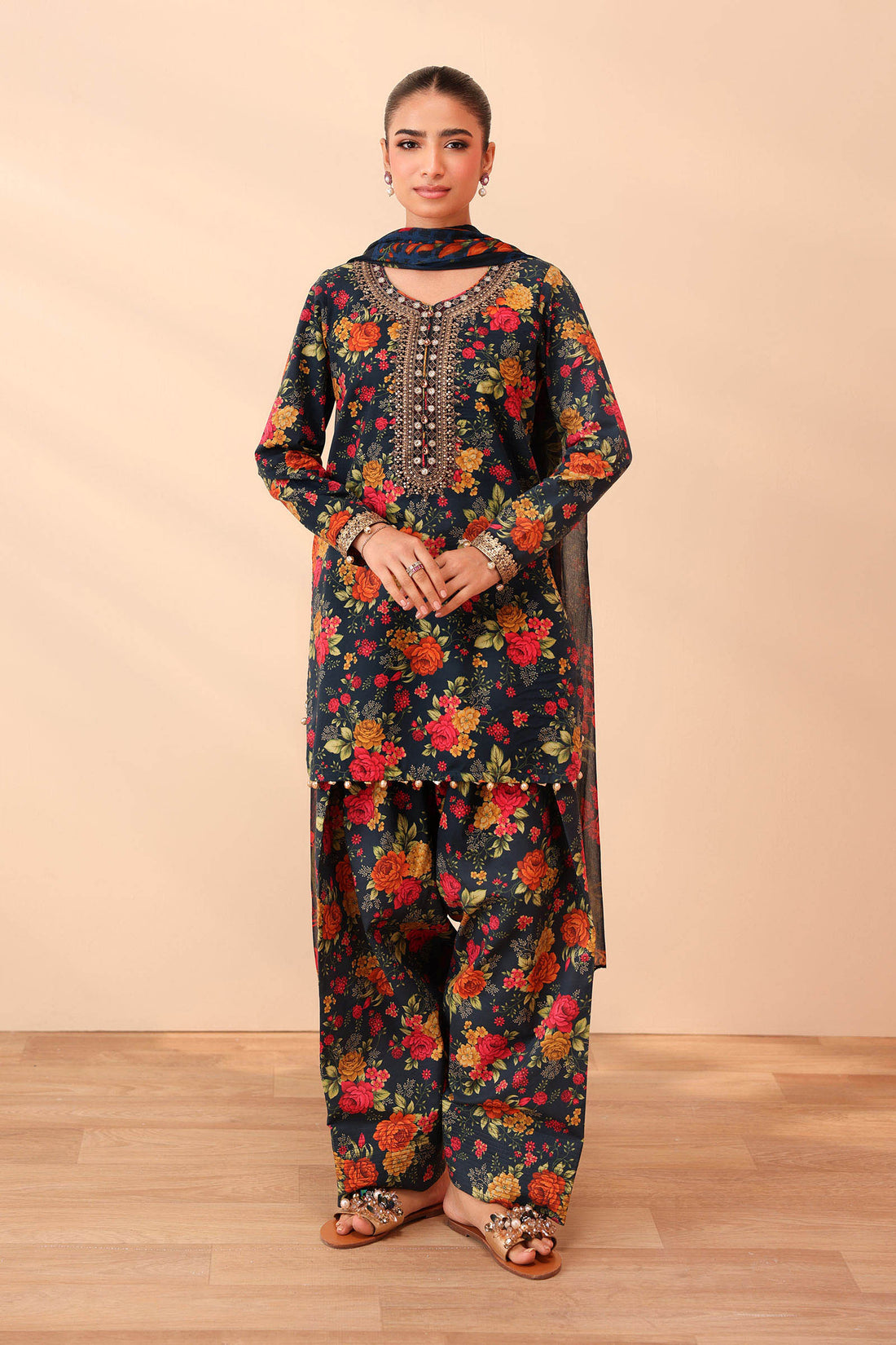 Maria B | Pre Fall 25 | Lawn Suit 11 - Pakistani Designer Dress - by Maria B - Type : Ladies Clothes - 100% Original at Saira Sultan