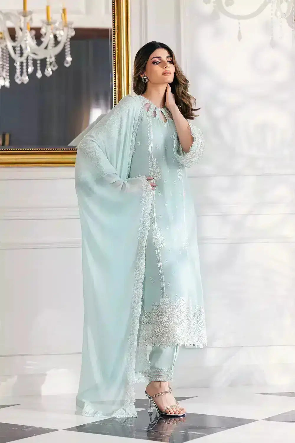Azure | Embroidered Ensembles 23 | Daisy Charm - Pakistani Designer Dress - by Azure | Type: Formal - 100% Original at Saira Sultan