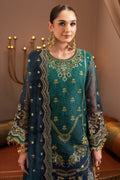 Alizeh | Jhalak Formals | AF-JHLK-04-DEEWANI XL Teal Green Chiffon