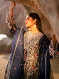 Mahnur | Sirena Luxury Lawn 25 | Derya M Midnight Blue Lawn