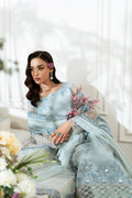 Azzal | Mishri Formals | Diyar M Blue Organza