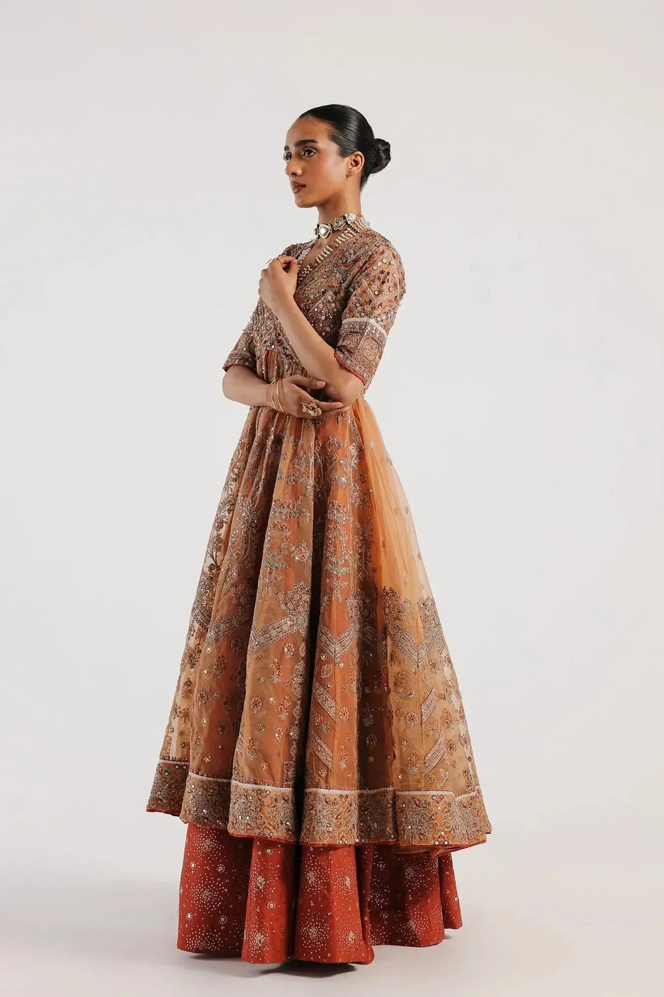 Ethnic | Luxe Formal Collection | E0022/115/114 - Pakistani Designer Dress - by Ethnic | Type: Bridal - 100% Original at Saira Sultan