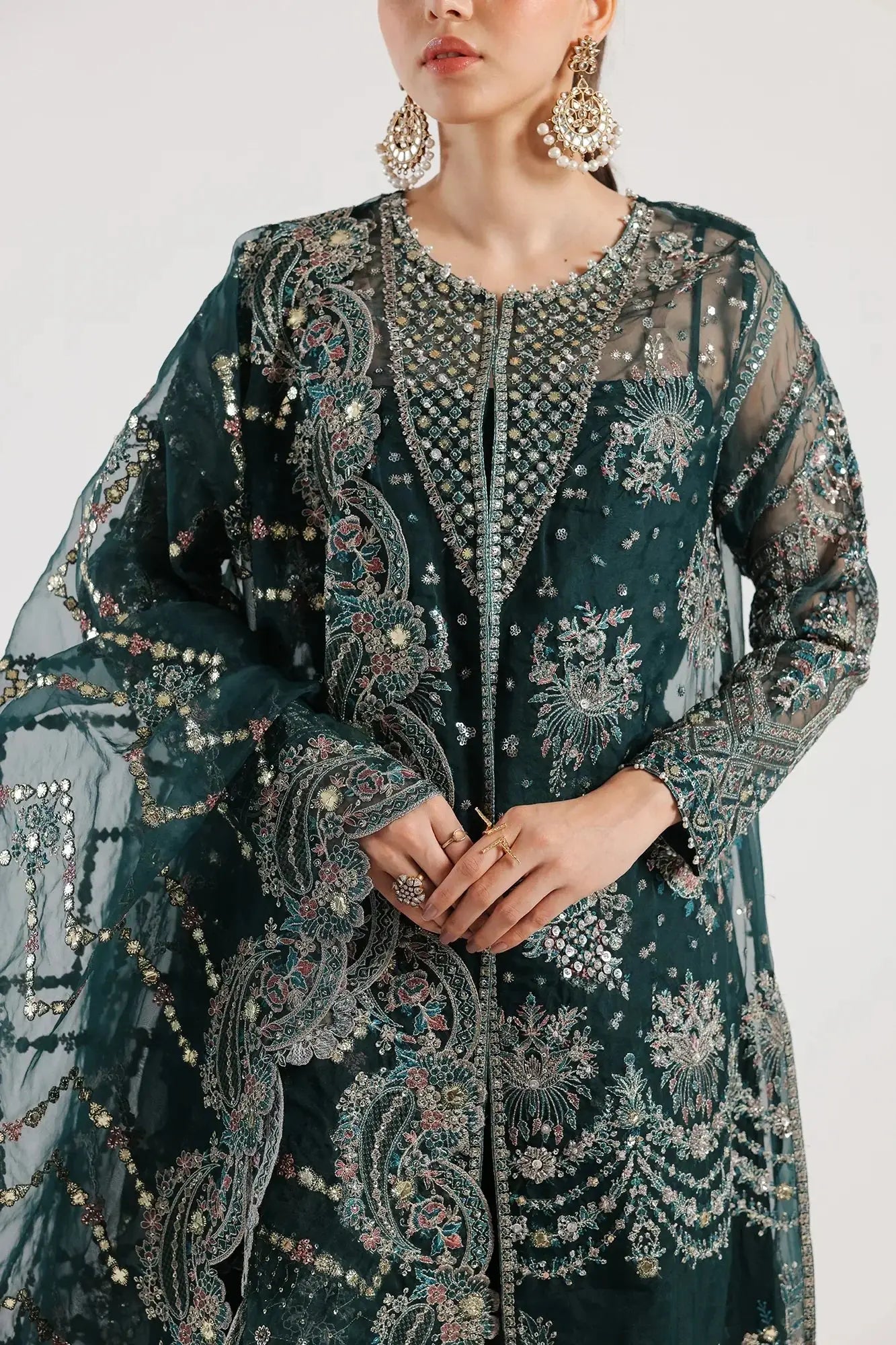Ethnic | Luxe Formal Collection | E0024/115/711 - Pakistani Designer Dress - by Ethnic | Type: Bridal - 100% Original at Saira Sultan