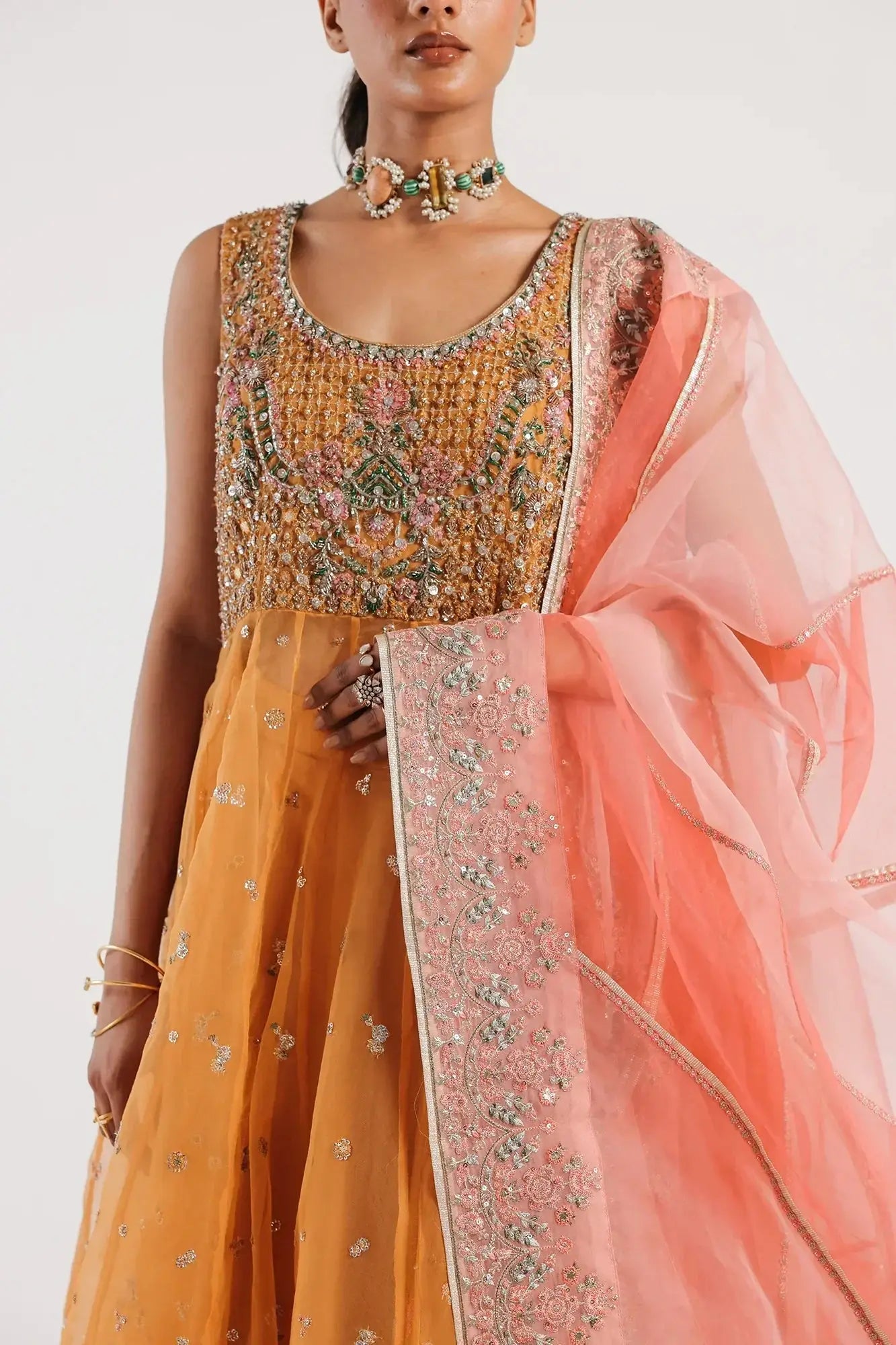Ethnic | Luxe Formal Collection |  E0027/115/221 - Pakistani Designer Dress - by Ethnic | Type: Bridal - 100% Original at Saira Sultan