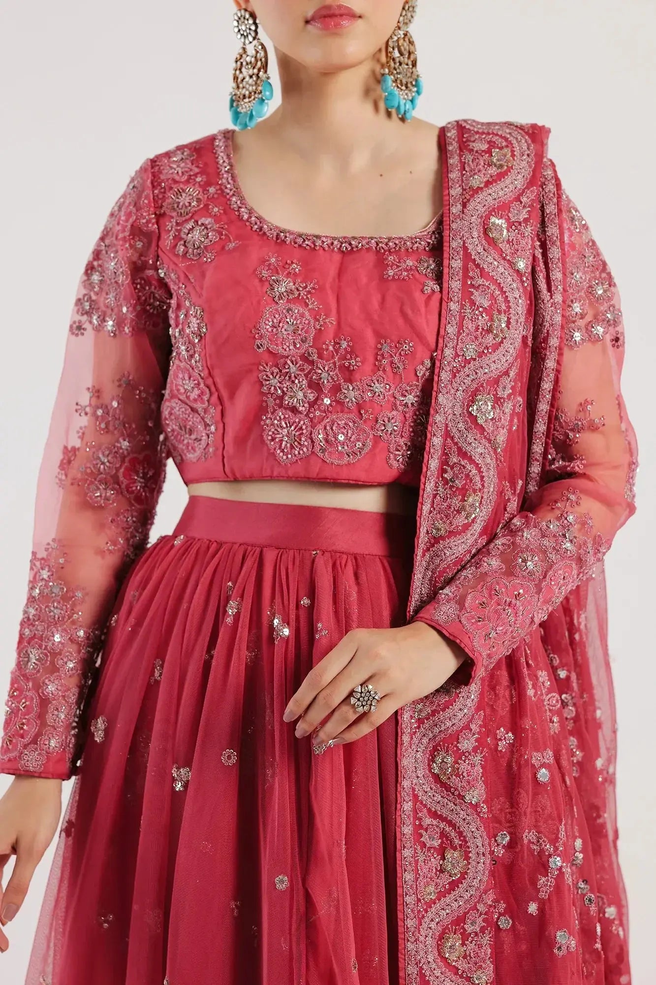 Ethnic | Luxe Formal Collection | E0029/115/401 - Pakistani Designer Dress - by Ethnic | Type: Bridal - 100% Original at Saira Sultan