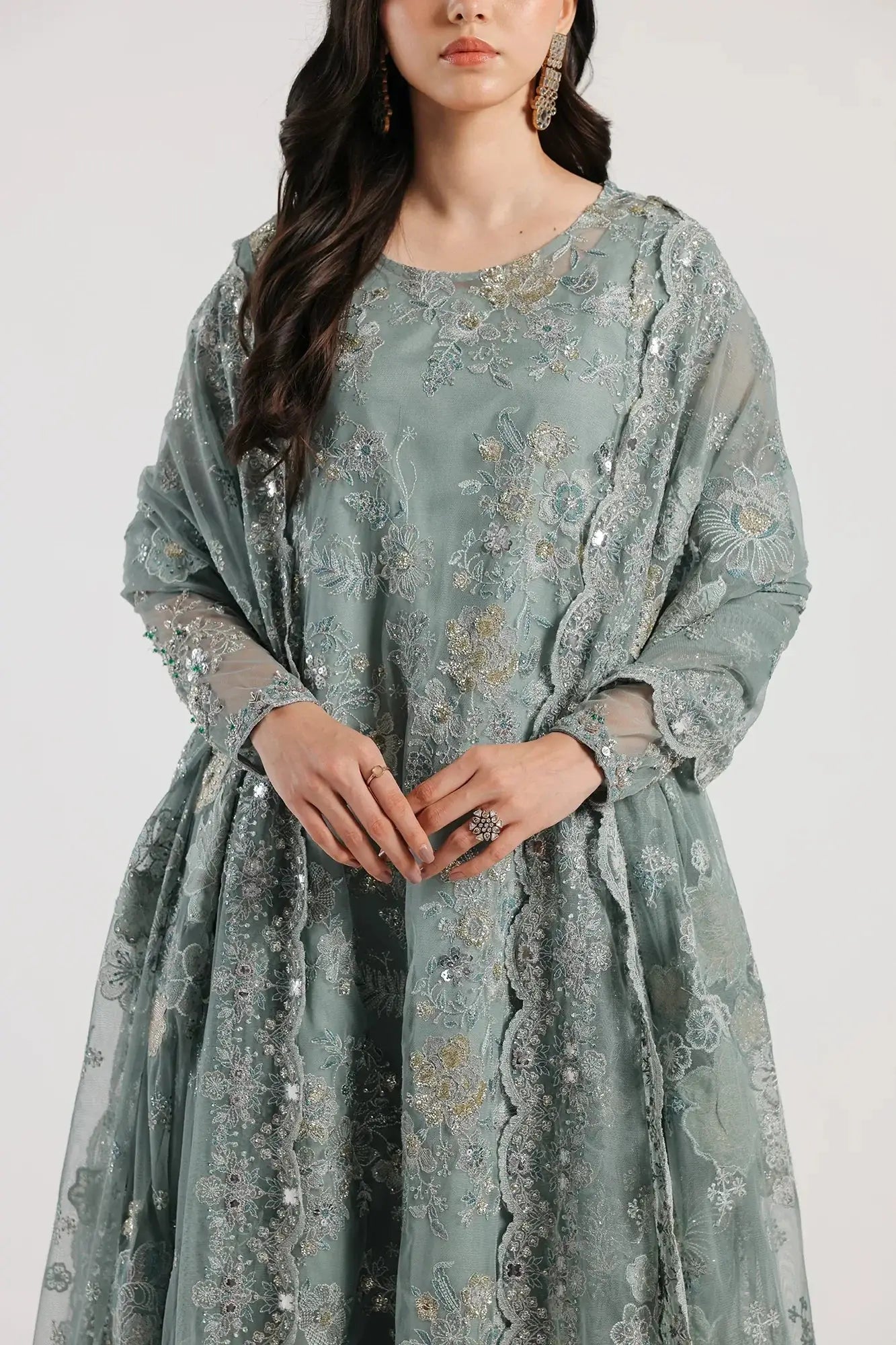 Ethnic | Luxe Formal Collection | E0030/115/715 - Pakistani Designer Dress - by Ethnic | Type: Bridal - 100% Original at Saira Sultan